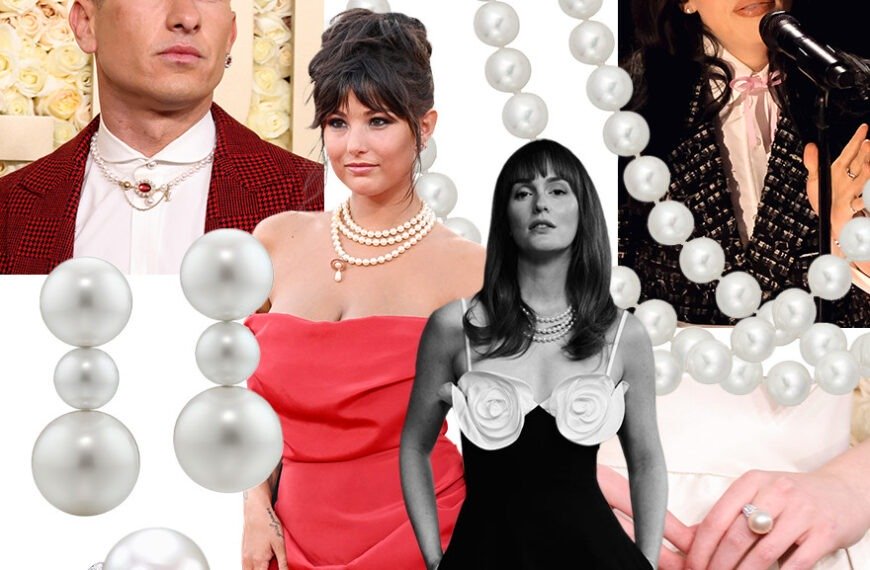 Celebrities in Pearls